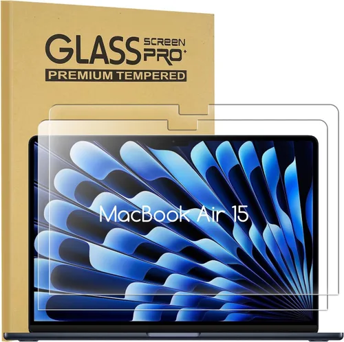 Vista 9 de KEANBOLL Paquete de 2 Protectores de Pantalla de Vidrio Templado MacBook Pro 13 para MacBook Pro de 13 pulgadas (2016-2022 / M1, M2), MacBook Air