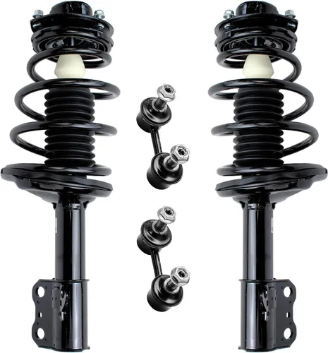Vista 68 de Detroit Axle - 4 barras estabilizadoras de puntales delanteros para Kia Forte Koup 10-13 12-13 Forte5, puntales y barras estabilizadoras de resorte