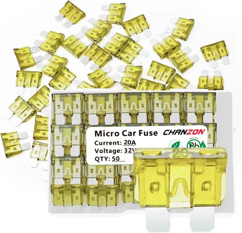 Vista 9 de Chanzon Fusible de cuchilla ATC con certificación UL de 10 piezas (estándar ATO APR) 2A golpe rápido Auto Fuses Fast Blow for Automotive Car RV