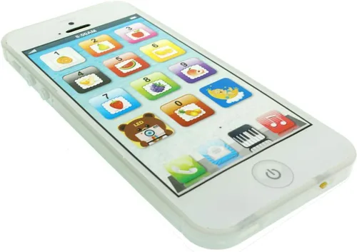 Vista 4 de Teléfono celular de juguete Yphone, para niños, color negro, recargable por USB