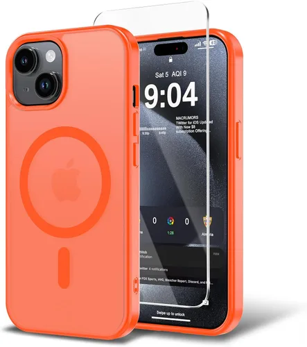 Vista 172 de Funda para iPhone 11 con protector de pantalla, compatible con MagSafe, ultra delgada, translúcida, mate, a prueba de golpes, color negro