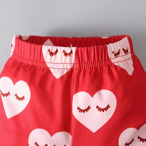 Vista 6 de TBUIALL Day Trousers Cute Girls Long Valentine's Sleeve Fashionable Set Top Baby Girls Outfits&Set 3 Month Baby Girl