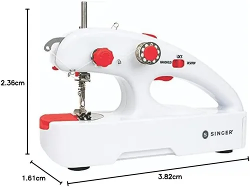 Vista 19 de SINGER Stitch Quick + Paquetes de máquina de coser portátil inalámbrica (Stitch Quick + de dos hilos)