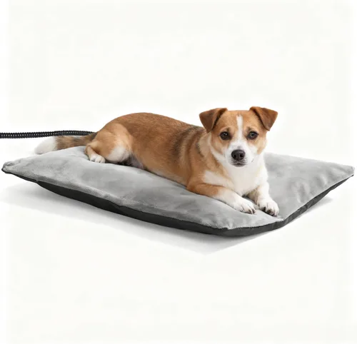 Vista 9 de Almohadilla térmica para exteriores, cama térmica para mascotas para perros pequeños, medianos, grandes y gatos, control automático de temperatura