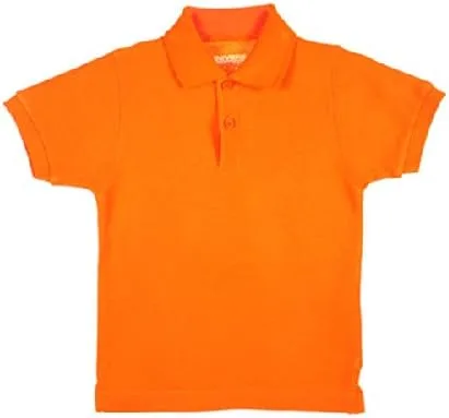 Vista 2 de Universal bebé Unisex SS PiquePolo, color naranja, 4T