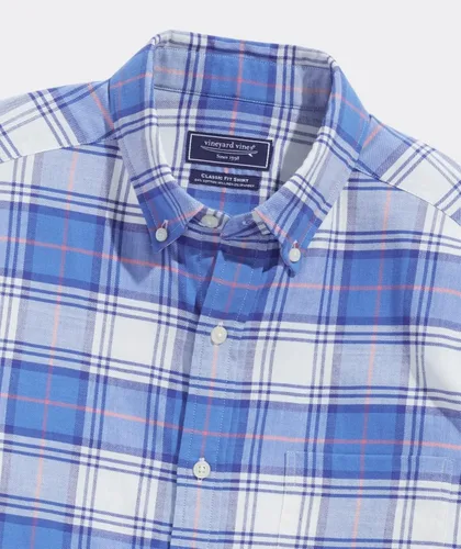 Vista 3 de vineyard vines Camisa de sarga a cuadros de ajuste clásico para hombre