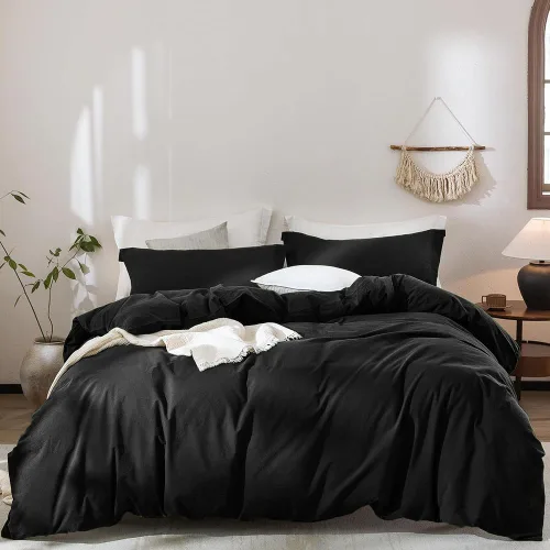 Vista 14 de CLOTHKNOW juego de edredón blanco de tamaño queen con volantes, ropa de cama de estilo granja, juegos de edredón shabby chic para todas las Volantes