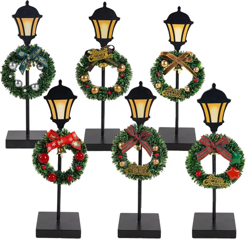 Vista 8 de NEROSUN 5 piezas de decoraciones de centro de mesa navideñas, letreros de decoración de mesa de madera de muñeco de nieve navideño, Papá Noel