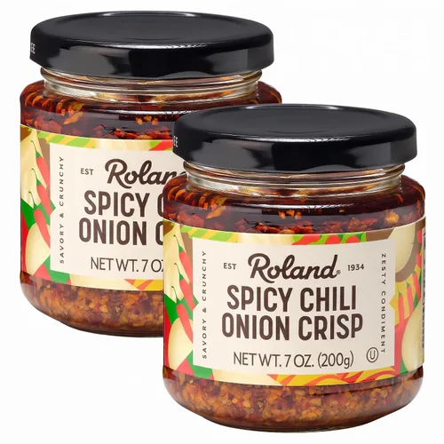 Vista 3 de Roland Foods Picante crujiente de cebolla con chile, 7 onzas