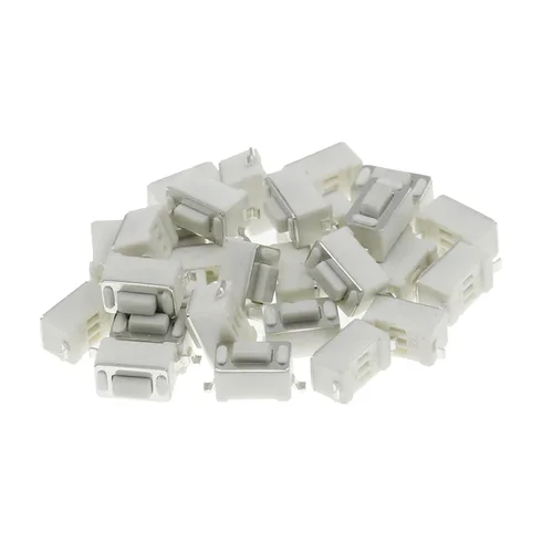 Vista 2 de 1000PCS 3 * 6 * 4.3 Mm 2pin SMD DC12V 50mA Tact Switch Push Button Touch Micro Switch 3x6x4.3mm White Button
