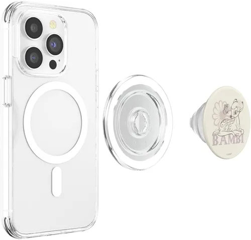 Vista 4 de Disney Bambi Simple Flower Portrait PopSockets MagSafe PopGrip para iPhone