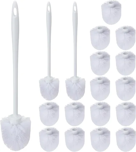 Vista 9 de Tioncy 15 cepillos de inodoro de 14.2 pulgadas para uso comercial, resistente, limpiador largo para suministros de limpieza de baño