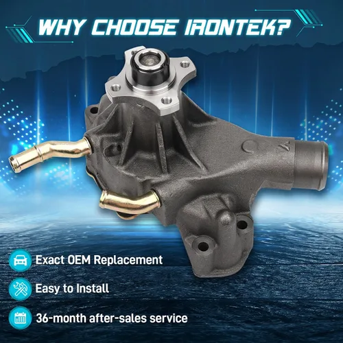 Vista 3 de Bomba de agua de motor 252-711 6928567 apta para Cadillac 99-00 Escalade, para Chevrolet 96-99 C1500/96-00 C2500 y C3500), para GMC