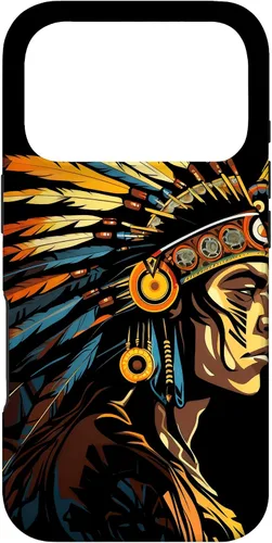 Vista 30 de Funda de orgullo indígena con plumas para iPhone 17