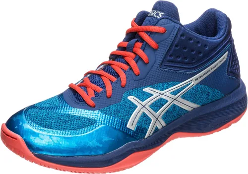 Vista 12 de ASICS Netburner Ballistic FlyteFoam Mid Top Tenis de voleibol para hombre blanco (White/gunmetal)