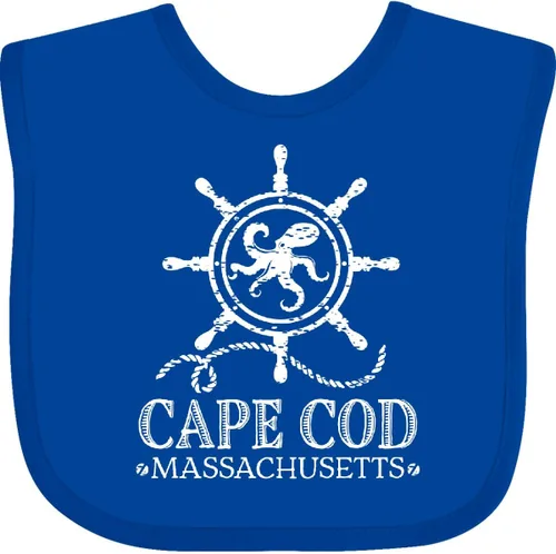 Vista 16 de inktastic Cape Cod Massachusetts - Babero náutico para bebé