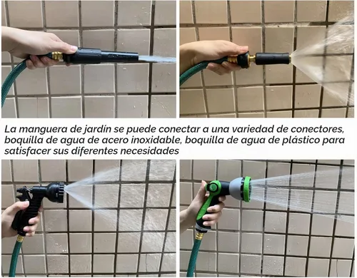 Vista 5 de Manguera de jardín de 1/2 pulgada, manguera de PVC flexible de 10 pies para césped, lavado de autos, manguera de riego