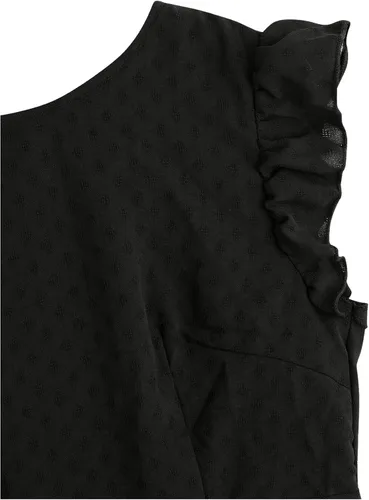 Vista 7 de SweatyRocks Blusa peplum de encaje con volantes y espalda descubierta para mujer