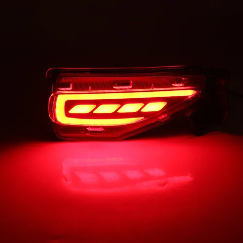 Vista 5 de Par Parachoques Trasero Reflector Freno Luz Trasera Lámpara para 2015-2017 para Toyota Fortuner