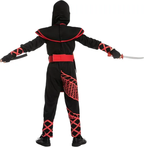 Vista 5 de Spooktacular Creations Kids Dragon Scales Ninja Costume for Boys Halloween Pretend Play