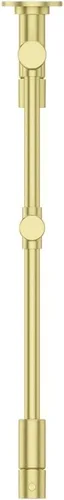 Vista 6 de Pfister Lita Pot Filler - Grifo de cocina, 2 asas, montaje en pared, un solo agujero, acabado dorado cepillado, GT533PFBG