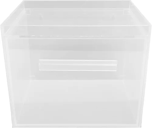 Vista 4 de Pilipane Caja de almacenamiento para toallas faciales, contenedor de acrílico para toallas faciales con cajón para tocador de baño