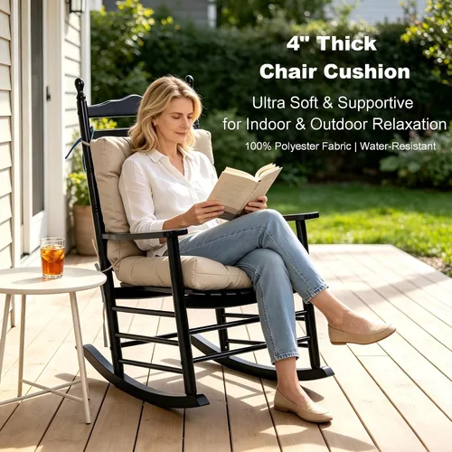 Vista 7 de QILLOWAY - Cojín o respaldo para asiento de exterior, cojín de repuesto, primavera/verano, Moderno, Beige