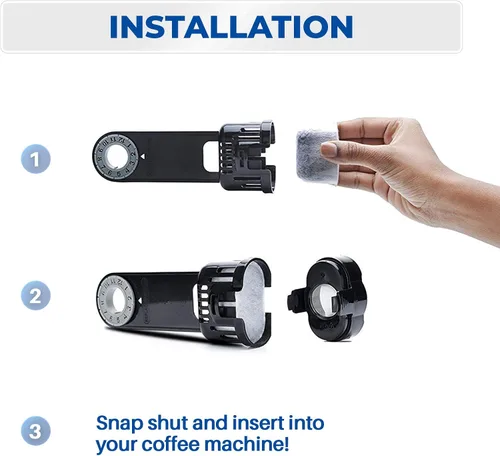 Vista 2 de K&J Kit de inicio Keurig de repuesto para cafeteras 1.0, incluye soporte para filtro y paquete de 6 filtros de agua compatibles
