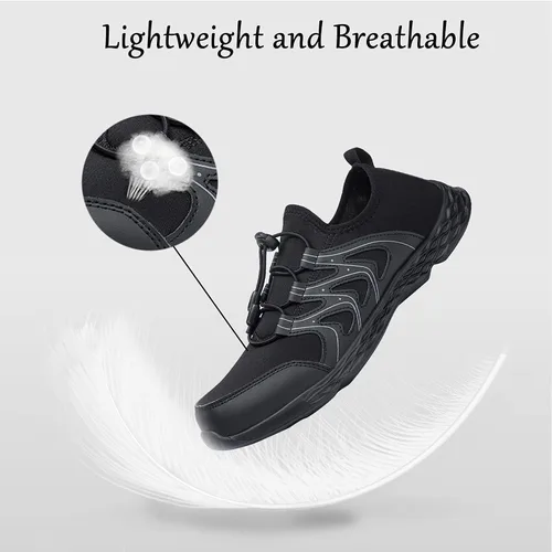 Vista 2 de deenor Zapatos de agua de secado rápido para hombre, ligeros deslizamientos en zapatos deportivos para caminar