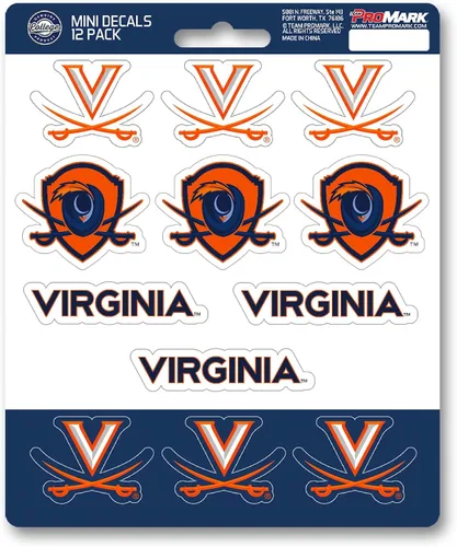 Vista 19 de FANMATS NCAA - Juego de calcomanías unisex para adolescentes, paquete mini de 12
