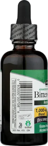 Vista 4 de Nature's Answer Amargos sin alcohol con jengibre, 2 onzas líquidas
