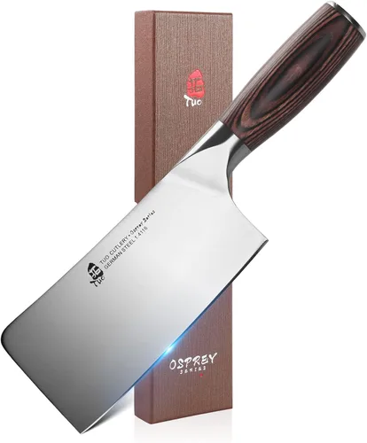 Vista 7 de TUO Kiritsuke - Cuchillo de chef de 8.5 pulgadas, cuchillo de chef Kiritsuke para carne y verduras, cuchillos de cocina japoneses - Acero inoxidable