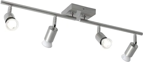 Vista 12 de Lámpara de techo moderna de montaje empotrado, cabezal direccional ajustable, luces negras para interiores, luz de pista única montada