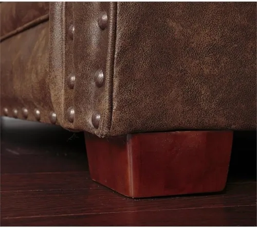 Vista 6 de American Furniture Classics Sofá biplaza de microfibra Buckskin en marrón