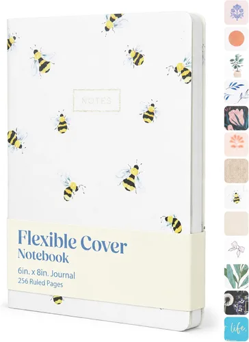 Vista 28 de WORLD TRAVELER Eccolo Medium Lined Journal Notebook, A5 Writing Journal, 256 Ruled Ivory Pages, Ribbon Bookmark