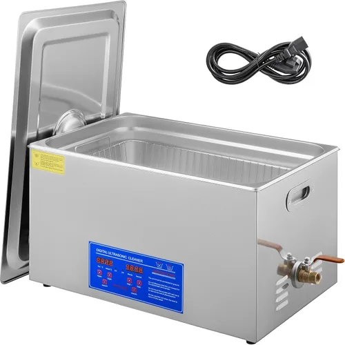 Vista 11 de Limpiador ultrasónico profesional de limpieza ultrasónica de 40 kHz con temporizador digital y calentador Ultra Sonic Máquina limpiadora de joyas