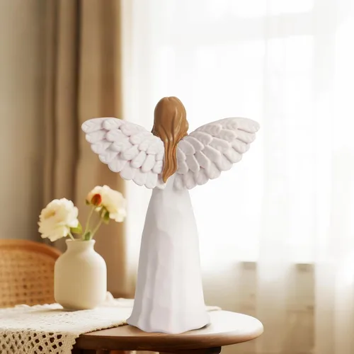 Vista 3 de Regalos de Simpatía para Pérdida de un Ser Querido, Figurina de Ángel Memorial de 15 cm Hecha a Mano, Regalos Conmemorativos para Pérdida de Mamá