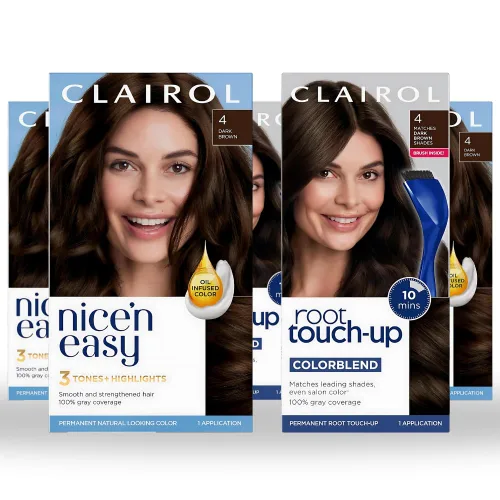 Vista 17 de Clairol Nice'n Easy 2 - Tinte permanente negro para el cabello y retoque de raíces, paquete múltiple