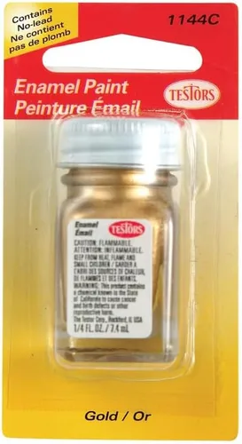 Vista 2 de Testors Pintura de hobby dorado brillante, 0.25 onzas
