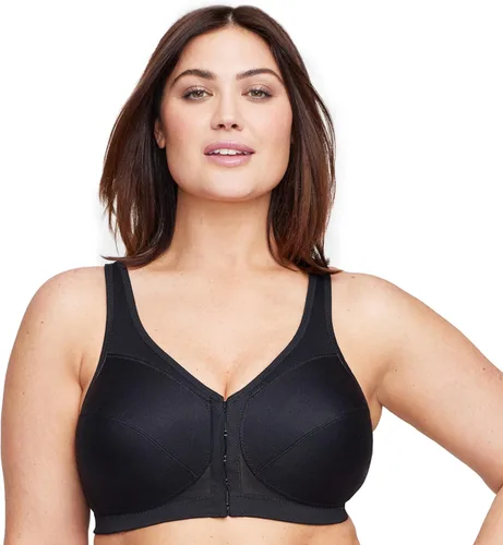 Vista 9 de Sostén Glamorise de mujer, tamaño plus, postura mágica elevada, apoyo de espalda, negro, 48I