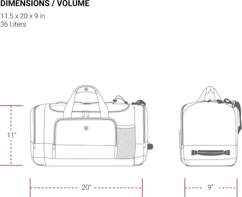 Vista 4 de SwissGear Bolsas de lona de viaje Apex Bolsas de viaje Apex