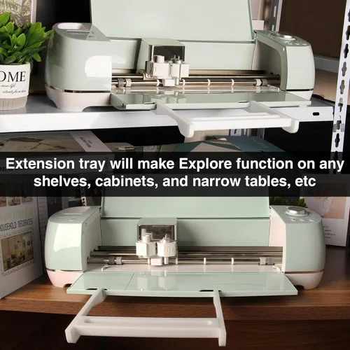 Vista 4 de LOPASA Bandeja de extensión compatible con Cricut Explore Air 2 3, soporte de alfombrillas Cricut para cortar, extensor de alfombrillas de corte