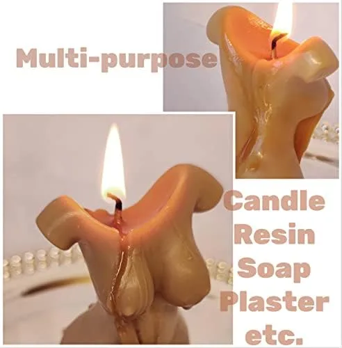 Vista 4 de Moldes de vela en forma de cuerpo para hacer velas de DIY, molde de silicona 3D LPCMBS161 0