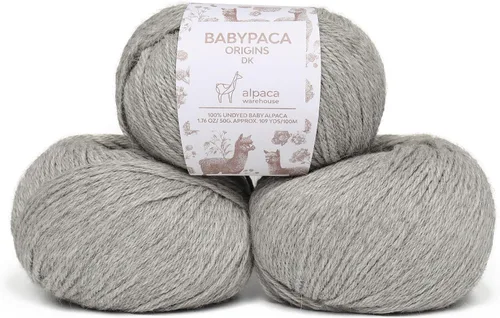 Vista 101 de Juego de 6 madejas de 100% lana de alpaca bebé (10.58 oz) de peso DK, fabricadas en Perú, celestial suave y perfecto para tejer y hacer ganchillo