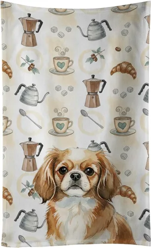 Vista 75 de Caroline's Treasures Afghan Hound - Toalla de cocina para barra de café, terciopelo frontal y lazo de algodón, lavable a máquina Sabueso afgano