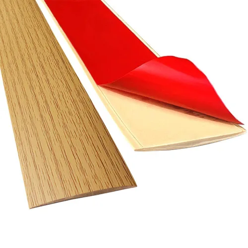 Vista 10 de Tira de Laminado Autoadhesiva de Transición de Piso - Cubierta de Junta de Umbral, Moldura de Puerta de Vinilo con Elegante Diseño de Veta de Madera