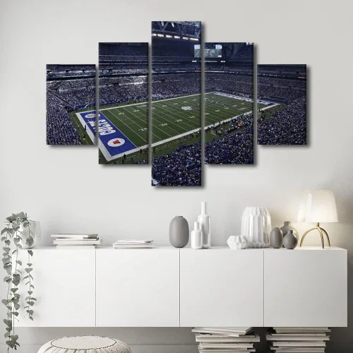Vista 51 de TUMOVO Allegiant Stadium Arte de Lienzo para Pared de Sala de Estar Equipo de Fútbol Americano Pintura Moderna Nevada Las Vegas Cuadro Deportivo