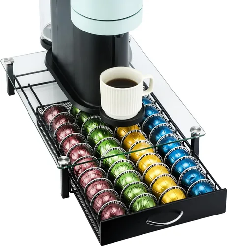 Vista 7 de Soporte para cápsulas de café con capacidad para Nespresso Vertuoline, Casual, Negro