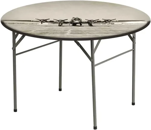 Vista 3 de Mantel redondo pequeño, mantel de poliéster lavable para decoración de avión, para la Segunda Guerra Mundial, bombardero pesado, apto para mesas