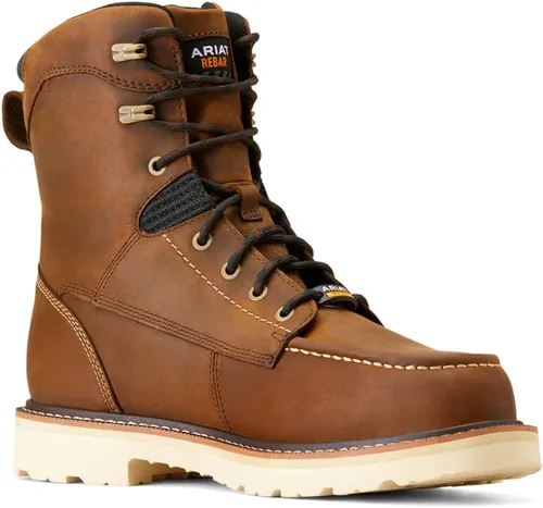Vista 4 de Ariat Bota de trabajo CT marrón envejecida impermeable de 8 pulgadas para hombre